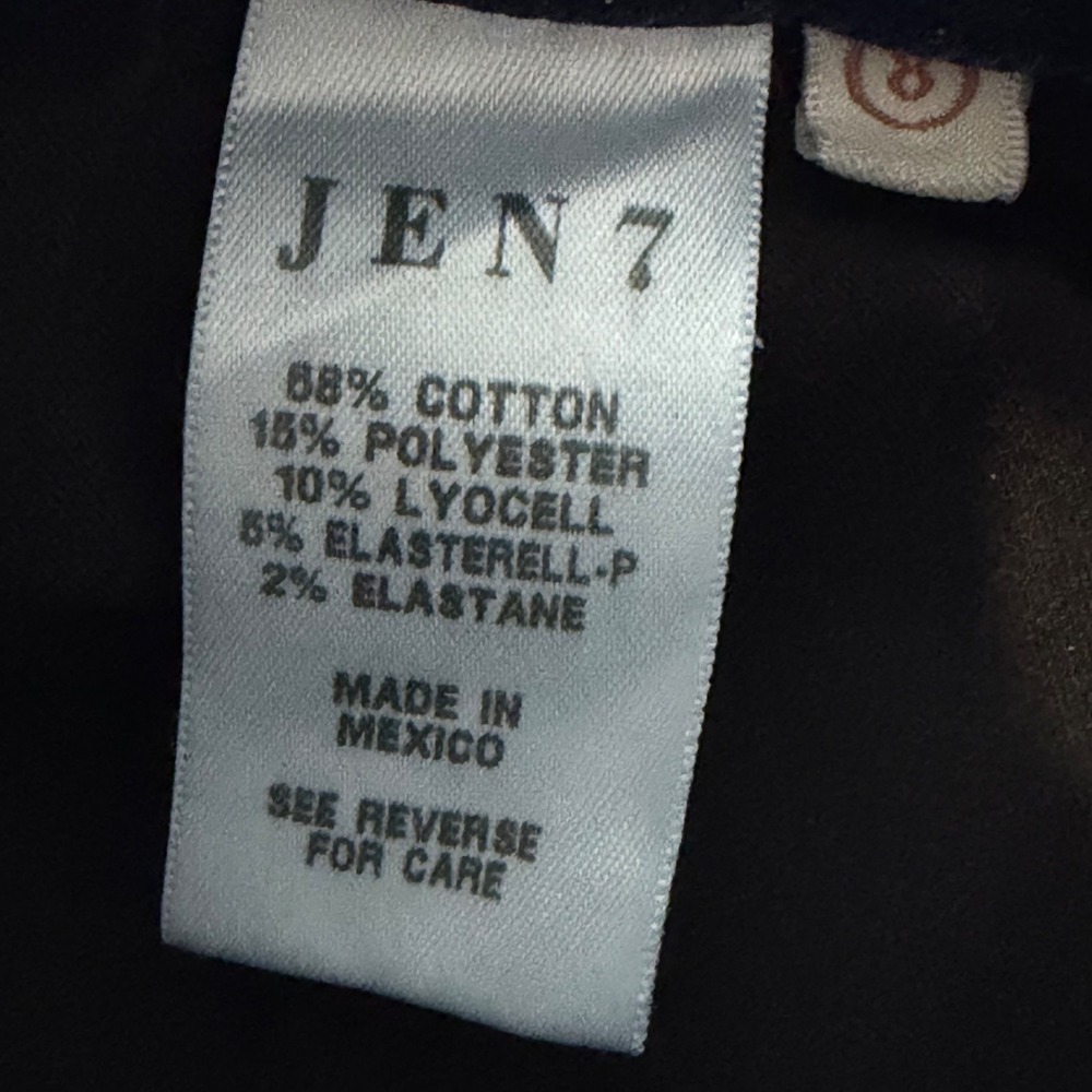 7 For All Mankind Jen 7 Slim Bootcut Jeans Womens 8 29x34 Stretch Mid Wash - Picture 5 of 7
